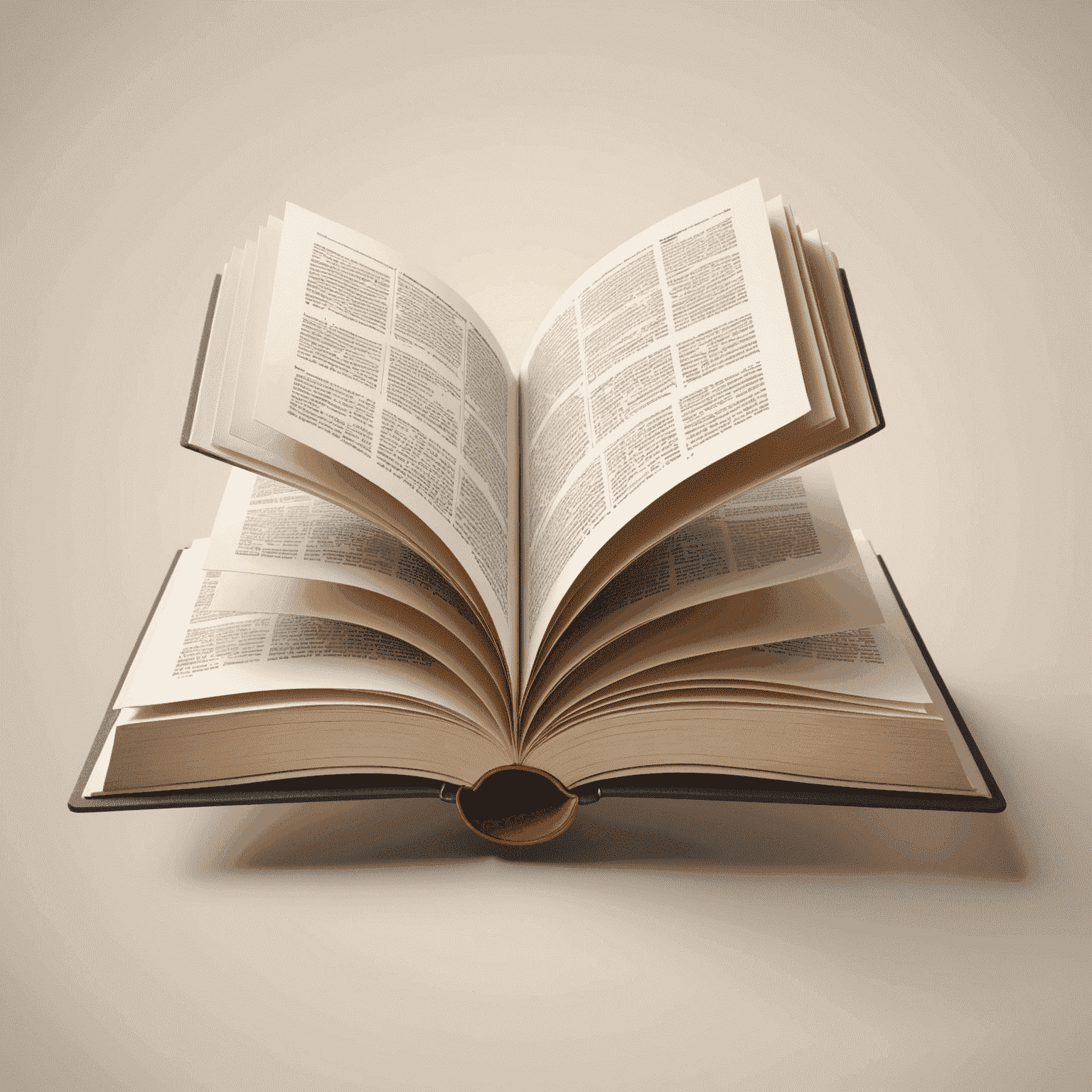 Calibper logo: A stylized open book with digital pages floating above it, symbolizing an ebook service